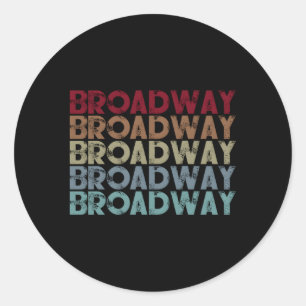 Broadway Musical Quote Theatre Musical Classic Round Sticker