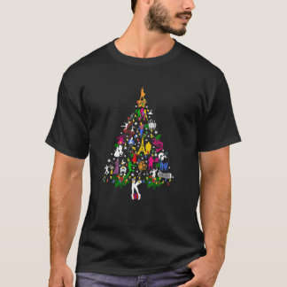 Broadway Musical Theatre Christmas Tree Funny Xmas T-Shirt