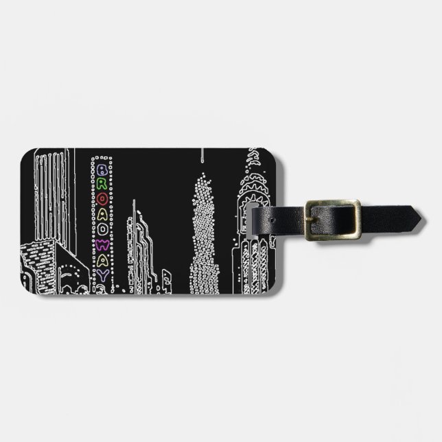 Broadway Nights Luggage Tag (Front Horizontal)
