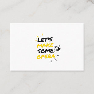 Broadway opera theatre business card
