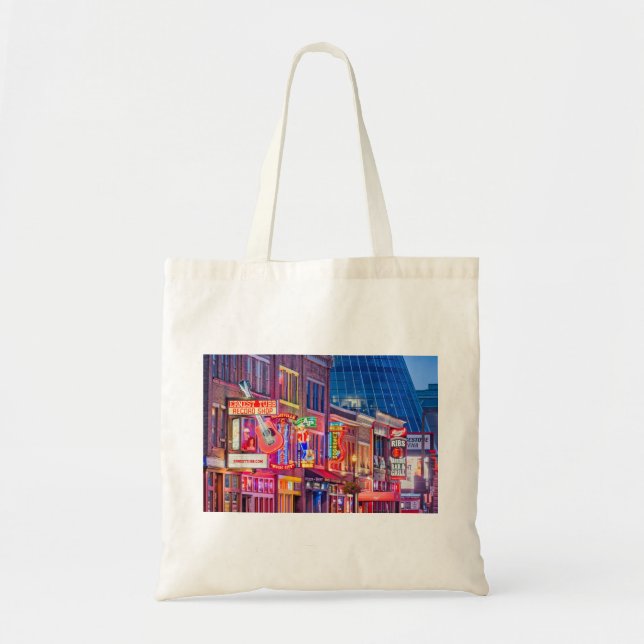 Broadway Street Downtown Nashville Tennessee Tote Bag (Front)
