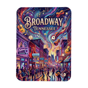 Broadway Tennessee Magnet