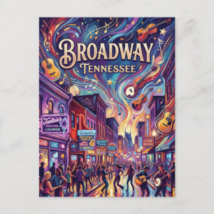 Broadway Tennessee Postcard