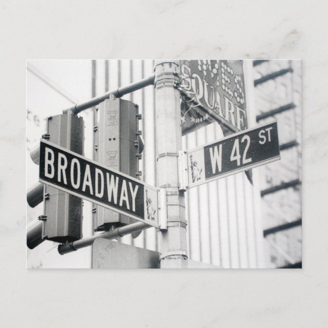 Broadway Times Square Postcard (Front)
