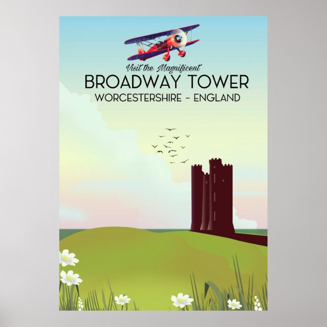 Broadway tower Worcestershire Travel poster (Front)