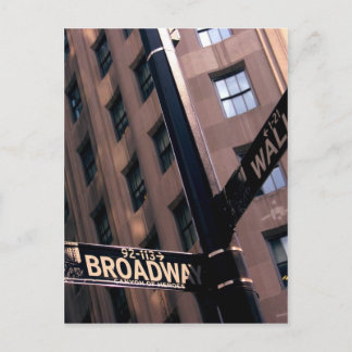 Broadway/Wallstreet Postcard