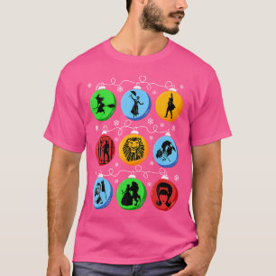 Broadways Christmas Bulbs Ornament Lights Xmas T-Shirt