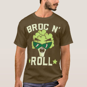 Broc N' Roll Broccoli Vegan Vegetable Healthy Vege T-Shirt