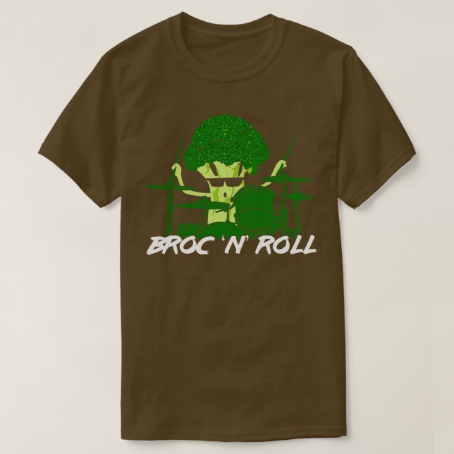 Broc N Roll Drums Drummer Gift  T-Shirt (Design Front)