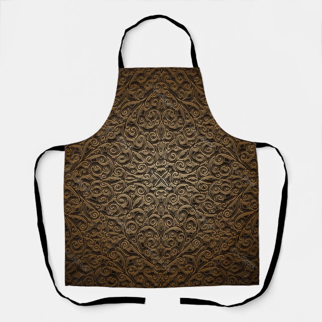 Brocade pattern apron (Front)