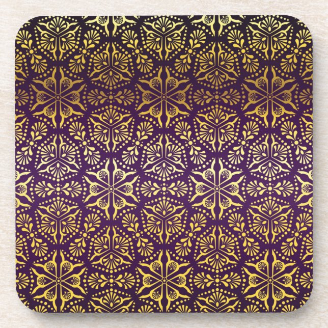 Brocade pattern coaster (Front)