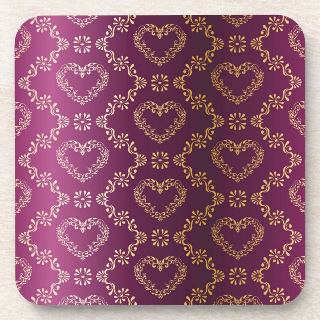 Brocade pattern coaster (Front)