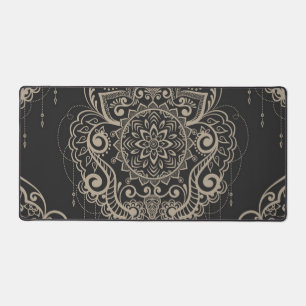 Brocade pattern desk mat