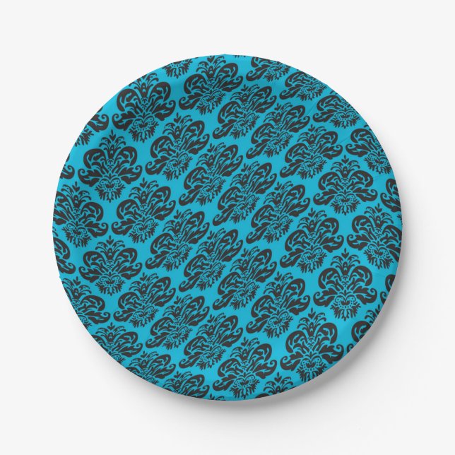 Brocade pattern paper plate (Front)