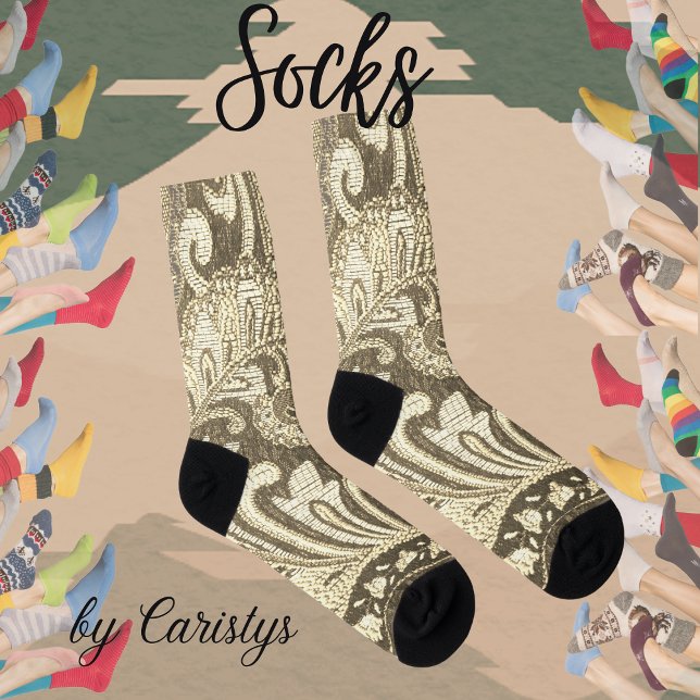 Brocade Pattern Socks (Creator Uploaded)