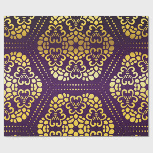 Brocade pattern wrapping paper