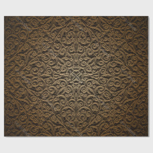 Brocade pattern wrapping paper