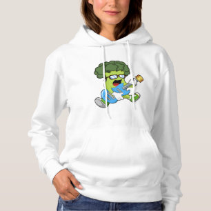 Broccoli as Musician with Guitar Hoodie