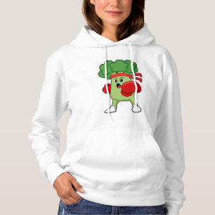 Broccoli at Boxing with Boxing gloves Hoodie