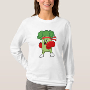 Broccoli at Boxing with Boxing gloves T-Shirt
