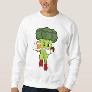 Broccoli at Football Sports Sweatshirt