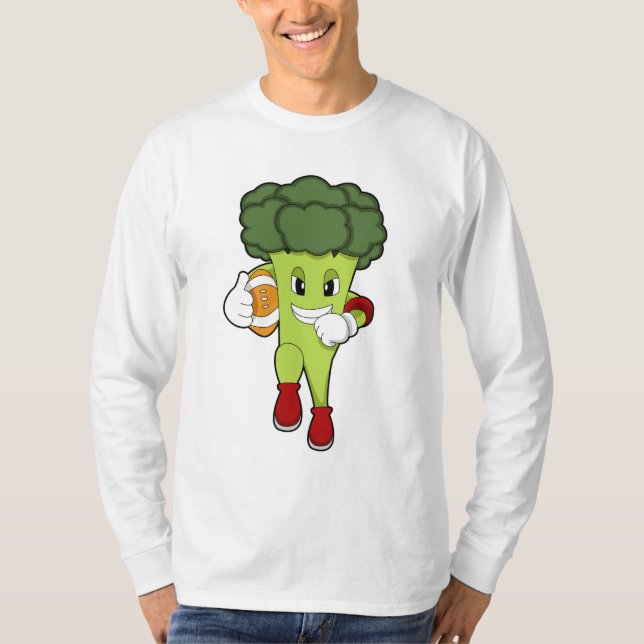 Broccoli at Football Sports T-Shirt (Front)