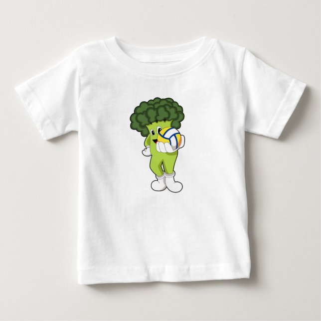 Broccoli at Volleyball Sports Baby T-Shirt (Front)