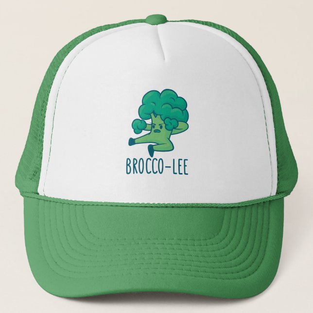 Broccoli Brocco-Lee  Trucker Hat (Front)