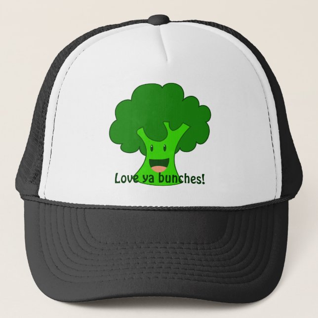 Broccoli Bunch Trucker Hat (Front)