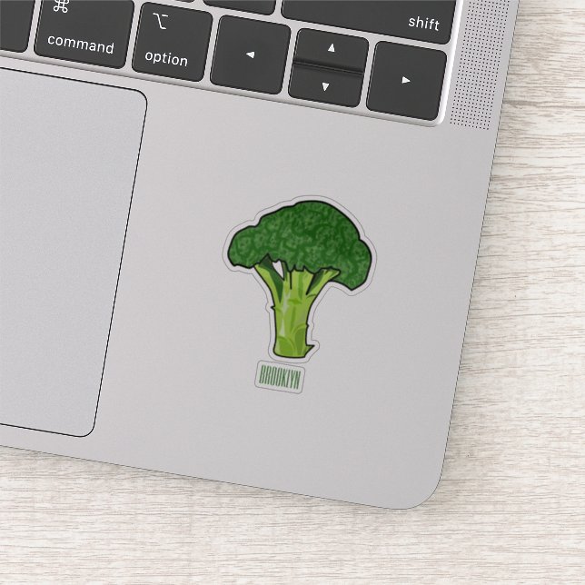 Broccoli cartoon illustration (Detail)