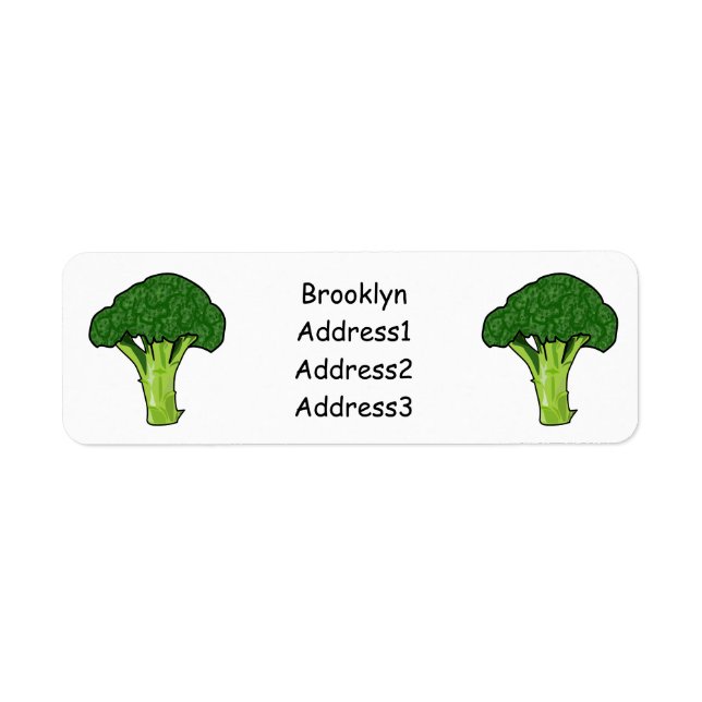 Broccoli cartoon illustration (Front)