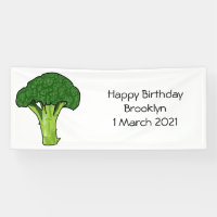 Broccoli cartoon illustration