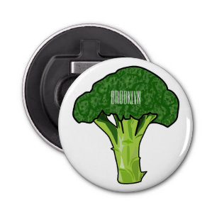 Broccoli cartoon illustration bottle opener