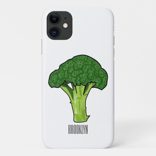 Broccoli cartoon illustration Case-Mate iPhone case (Back)