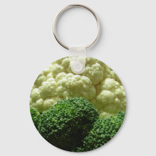 Broccoli & cauliflower key ring