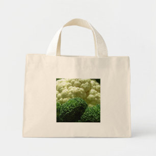 Broccoli & cauliflower mini tote bag