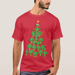Broccoli Christmas Tree Funny Broccoli Lover Xmas T-Shirt