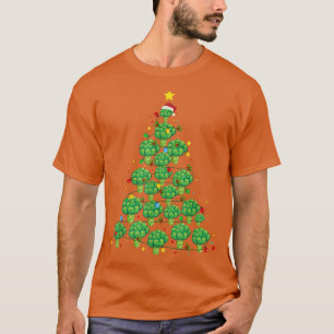 Broccoli Christmas Tree Funny Broccoli Lover Xmas T-Shirt