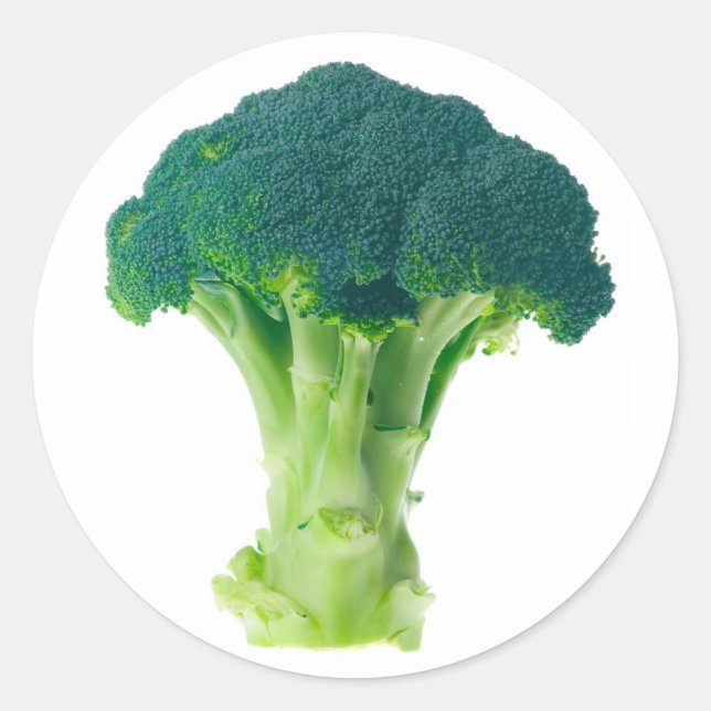 Broccoli Classic Round Sticker (Front)