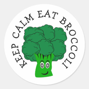 Broccoli Design Classic Round Sticker
