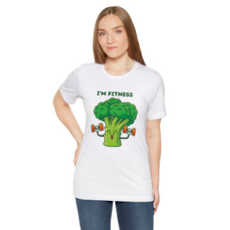 Broccoli exercising Women's Basic T-Shirt