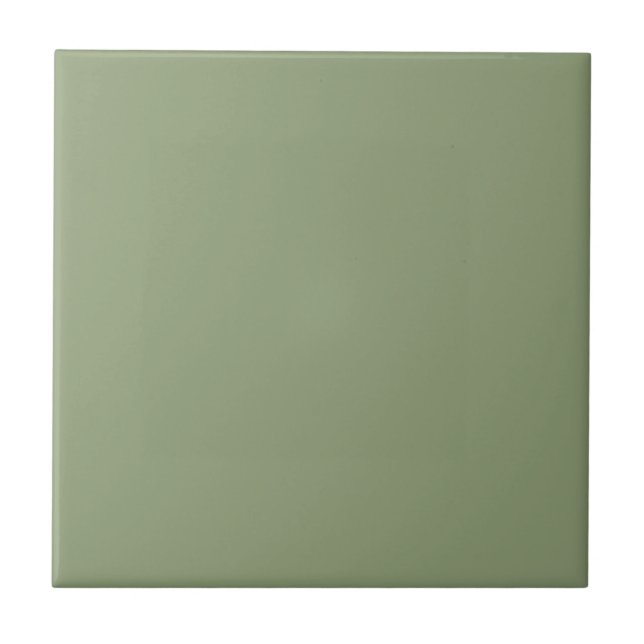 Broccoli Floret Green Square Kitchen and Bathroom  Tile (Front)