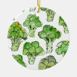 Broccoli – Formal Ceramic Tree Decoration