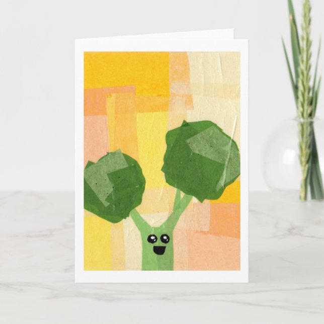 Broccoli greeting card (Front)