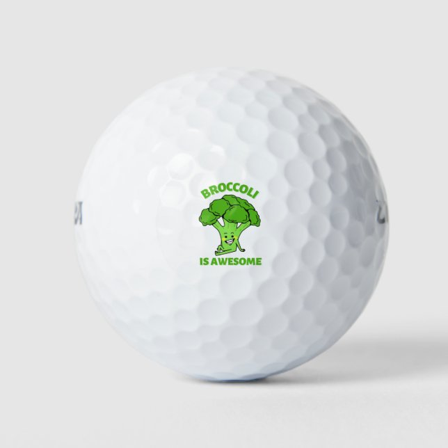Broccoli is Awesome Golf Balls (Front)