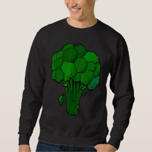 Broccoli Is Life Fun Graphic Vegetable Sweatshirt