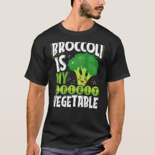 Broccoli Is My Spirit Vegetable Backprint Vegetabl T-Shirt