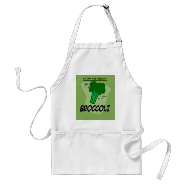 Broccoli is the Enemy! Standard Apron (Front)