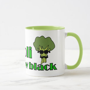 Broccoli is the new black - Funny Vegan Mugs
