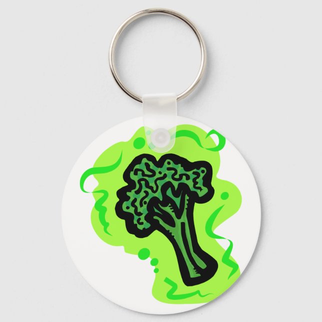 Broccoli Key Ring (Front)